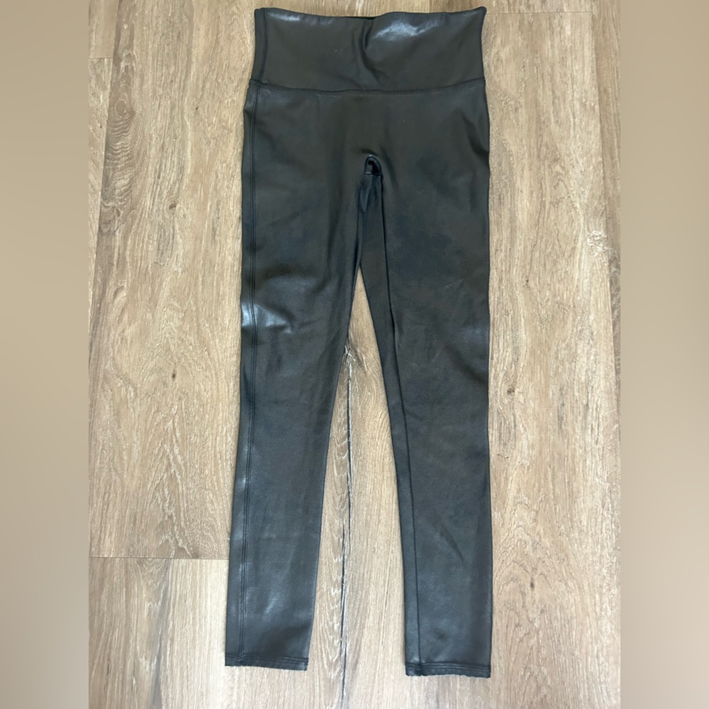 Spanx petite faux leather effect leggings